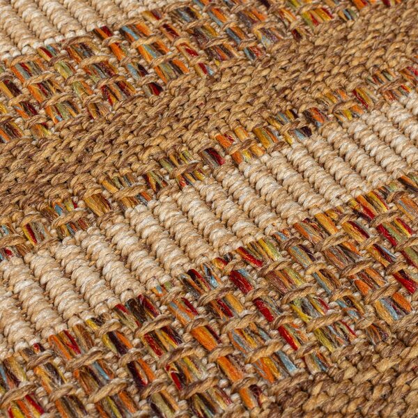 Notranja in zunanja preproga v naravni barvi 160x230 cm Layla Border – Flair Rugs