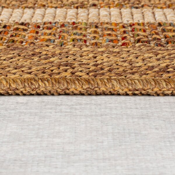Notranja in zunanja preproga v naravni barvi 160x230 cm Layla Border – Flair Rugs