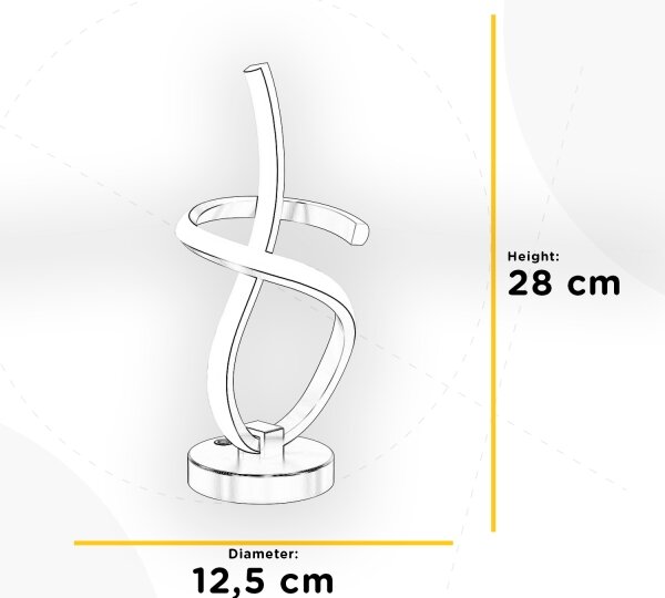 ONLI - LED Namizna svetilka KIRA LED/10W/230V 4000K 28 cm zlata