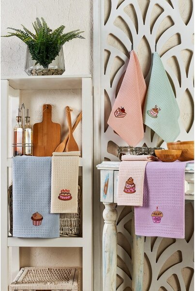 Bombažne kuhinjske krpe v kompletu 6 ks 40x60 cm Cake – Foutastic