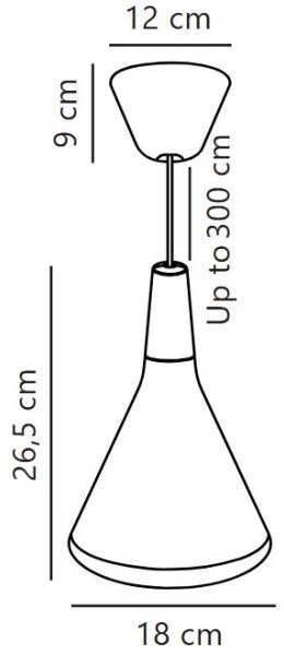 DFTP by Nordlux - Lestenec na vrvici NORI 1xE27/60W/230V