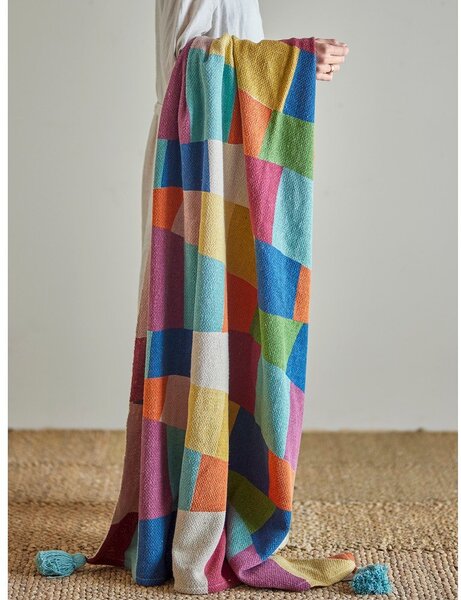 Otroška odeja iz recikliranega bombaža 130x160 cm Colorine – Bloomingville Mini