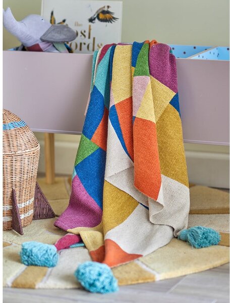 Otroška odeja iz recikliranega bombaža 130x160 cm Colorine – Bloomingville Mini