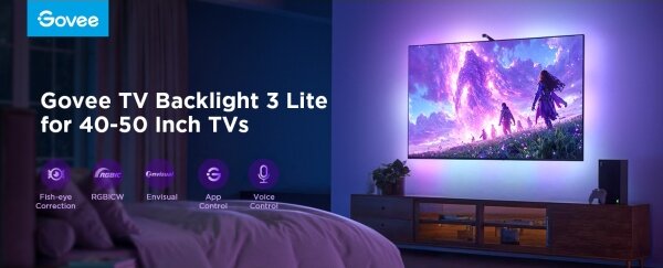 Govee - TV Backlight 3 Lite TV 40-50" SMART LED osvetlitev RGBICW Wi-Fi IP67 +RC