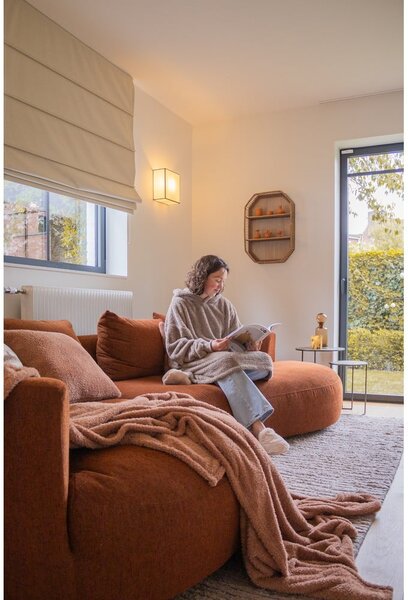Rjava odeja iz mikropliša 150x200 cm Cocoon – Tiseco Home Studio