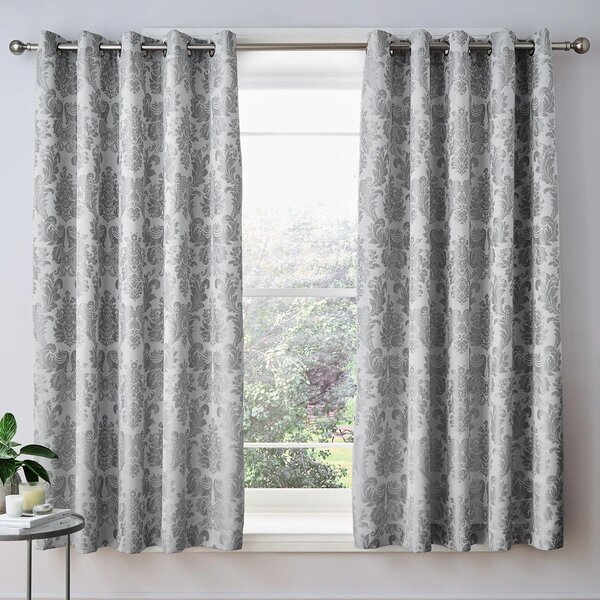 Sive zavese iz damasta v kompletu 2 ks 168x229 cm Damask Jacquard – Catherine Lansfield
