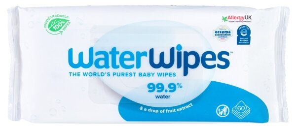 WaterWipes - SET 9x Vlažni robčki brez plastike 60 kom. (540 kom.)