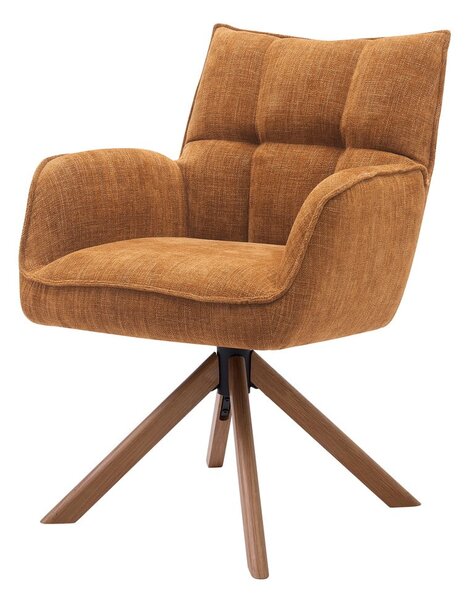 Oranžni oblazinjeni jedilni stoli v kompletu 2 ks Marilla – Unique Furniture