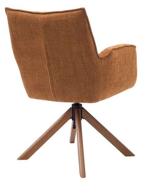 Oranžni oblazinjeni jedilni stoli v kompletu 2 ks Marilla – Unique Furniture
