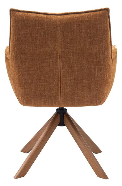Oranžni oblazinjeni jedilni stoli v kompletu 2 ks Marilla – Unique Furniture