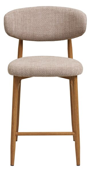 Bež/v naravni barvi oblazinjen barski stol (višina sedeža 65 cm) Levanto – House Nordic
