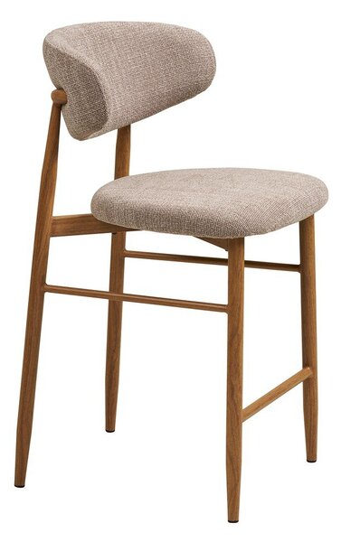 Bež/v naravni barvi oblazinjen barski stol (višina sedeža 65 cm) Levanto – House Nordic