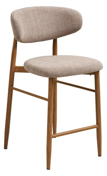 Bež/v naravni barvi oblazinjen barski stol (višina sedeža 65 cm) Levanto – House Nordic