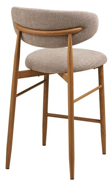 Bež/v naravni barvi oblazinjen barski stol (višina sedeža 65 cm) Levanto – House Nordic
