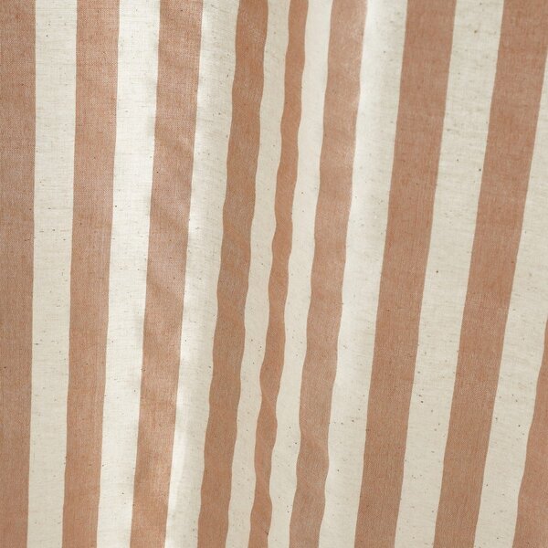 Prosojna zavesa v barvi terakote 140x183 cm Zanzibar Stripe – Pineapple Elephant
