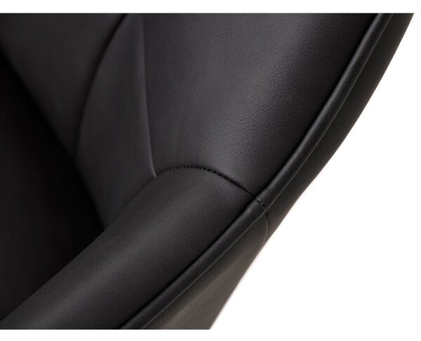 Temno sivi oblazinjeni jedilni stoli v kompletu z nasloni za roke 2 ks Nolan Square – Unique Furniture