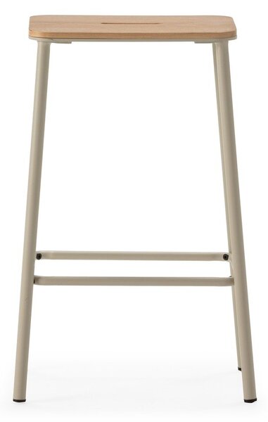 Kremno beli barski stoli v kompletu 2 ks (višina sedeža 65 cm) Abba – Marckeric