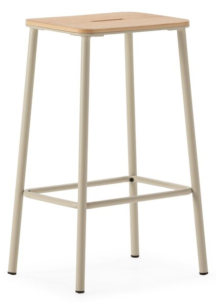 Kremno beli barski stoli v kompletu 2 ks (višina sedeža 65 cm) Abba – Marckeric