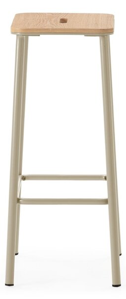 Kremno beli barski stoli v kompletu 2 ks (višina sedeža 65 cm) Abba – Marckeric