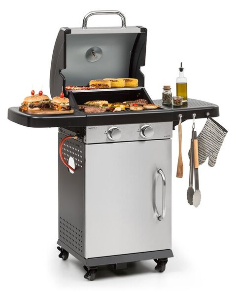 Klarstein Gazooka 2.0T, plinski BBQ žar, 2 x 3 KW gorilnik, nerjaveče jeklo