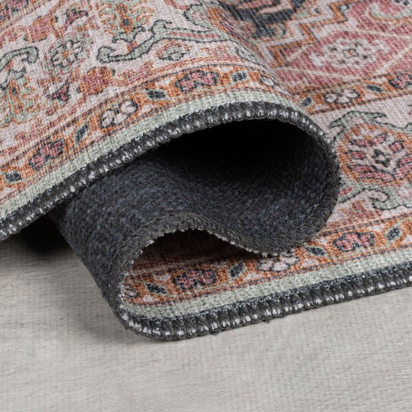 Rožnat pralen tekač 60x230 cm Briony Traditional – Flair Rugs