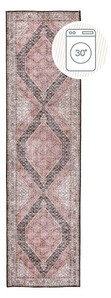 Rožnat pralen tekač 60x230 cm Briony Traditional – Flair Rugs