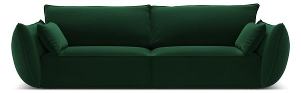 Temno zelena žametna sedežna garnitura 208 cm Vanda – Mazzini Sofas
