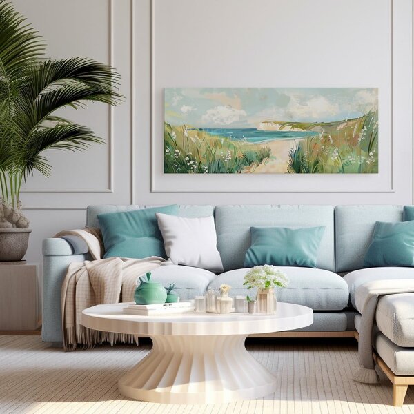 Slika 60x150 cm Gouache Sea – Styler