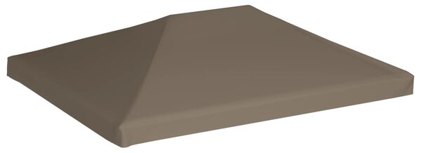 VidaXL Streha za paviljon 310 g/m² 3x3 m taupe