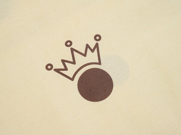 Bombažna posteljnina CROWN LOVE FOR, bež Dimenzije posteljnine: 70 x 90 cm | 140 x 200 cm