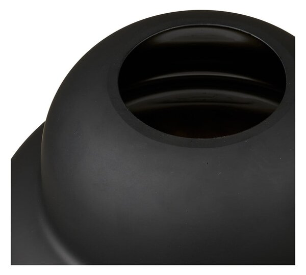 Črna steklena vaza (višina 20 cm) Vera – House Nordic
