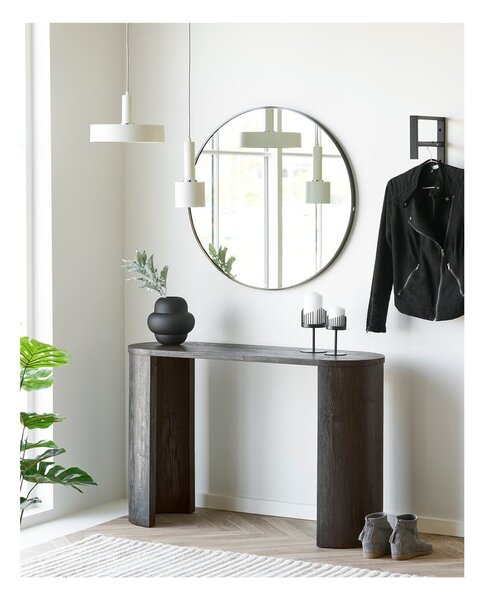 Črna steklena vaza (višina 20 cm) Vera – House Nordic