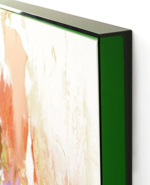 Slika z ročno naslikanimi elementi 102x102 cm Confidential Green – Malerifabrikken