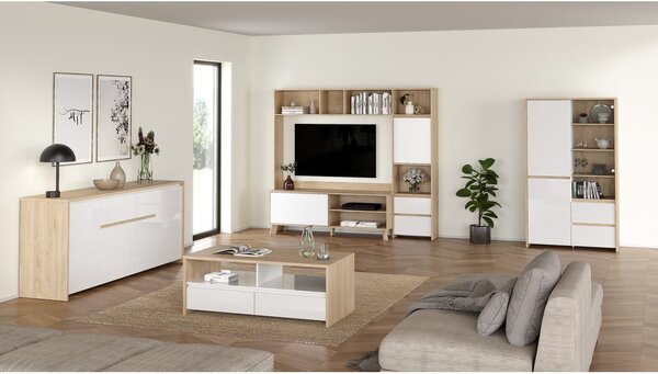Mizica v beli in naravni barvi 60x120 cm Next – Tvilum
