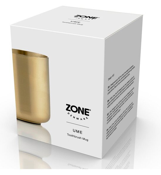 Medeninast lonček za zobne ščetke iz nerjavečega jekla Ume Brass – Zone