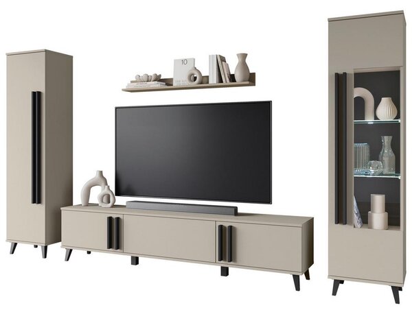 P & B Dnevni Regal Helsinki 2, Bež, 4-Delno