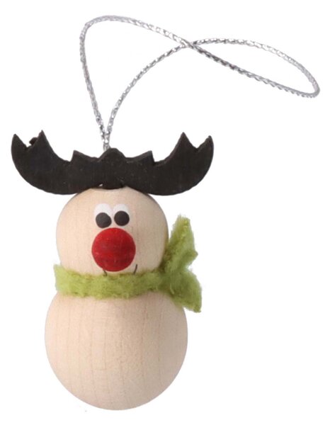 ATMOWOOD Lesena božična figurica - jelenček