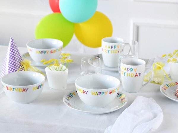 Creatable Kombinirani Servis Happy Birthday, 16-Delni