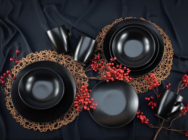 Creatable Kombinirani Servis Black Matt, 16-Delni