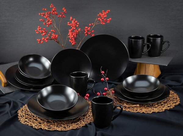 Creatable Kombinirani Servis Black Matt, 16-Delni