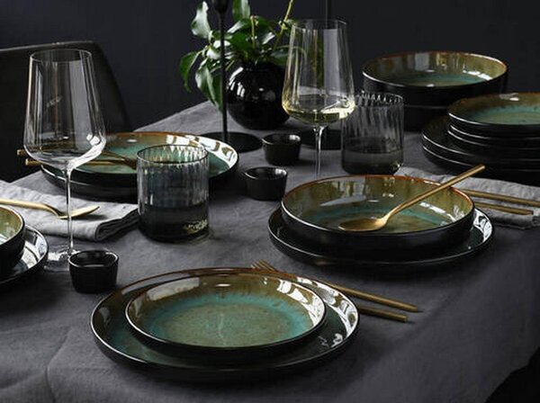 Creatable Jedilni Servis Nordic Fjord Green, 18-Delni