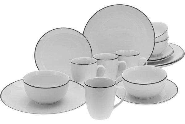 Creatable Kombinirani Servis Luna Black Line, 16-Delni