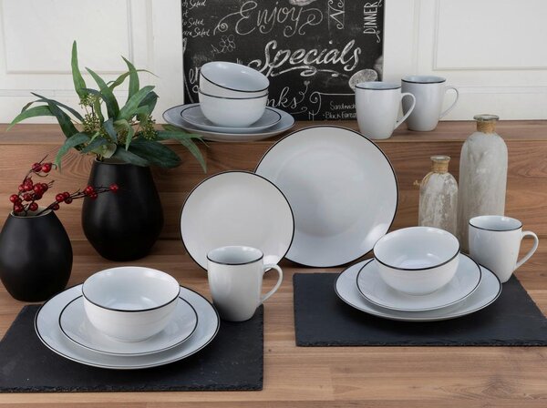 Creatable Kombinirani Servis Luna Black Line, 16-Delni