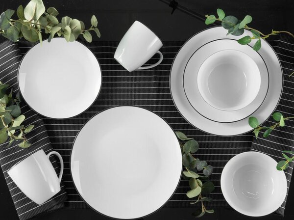 Creatable Kombinirani Servis Luna Black Line, 16-Delni