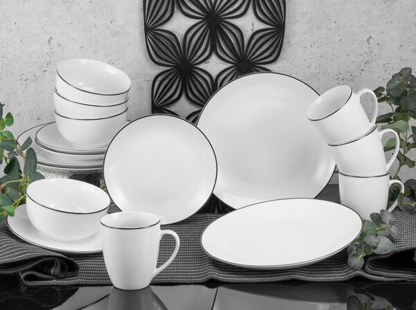 Creatable Kombinirani Servis Luna Black Line, 16-Delni