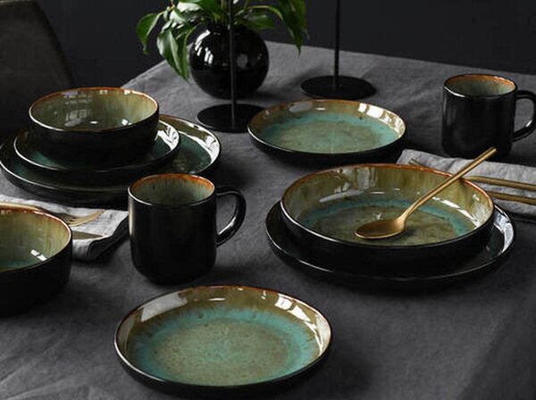Creatable Kombinirani Servis Nordic Fjord Green, 10-Delni
