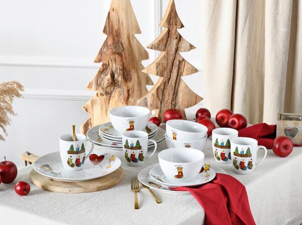Creatable Servis Za Zajtrk Luna Christmas, 12-Delni