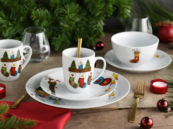 Creatable Kombinirani Servis Luna Christmas, 16-Delni