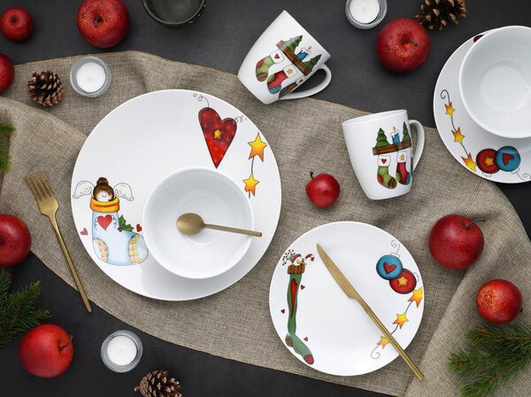 Creatable Kombinirani Servis Luna Christmas, 16-Delni