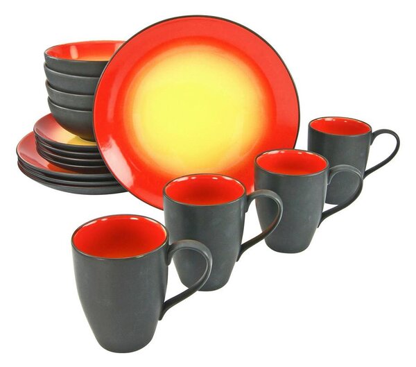 Creatable Kombinirani Servis Hot Red, 16-Delni
